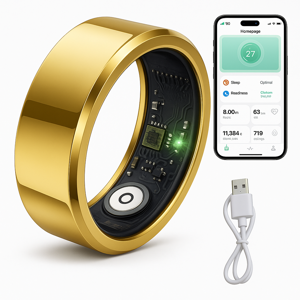 TrackRing Sin Caja con cable de carga.