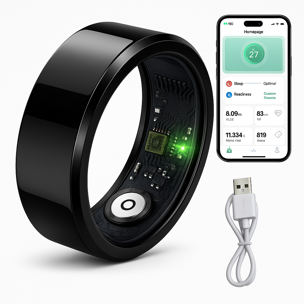 TrackRing Sin Caja con cable de carga.